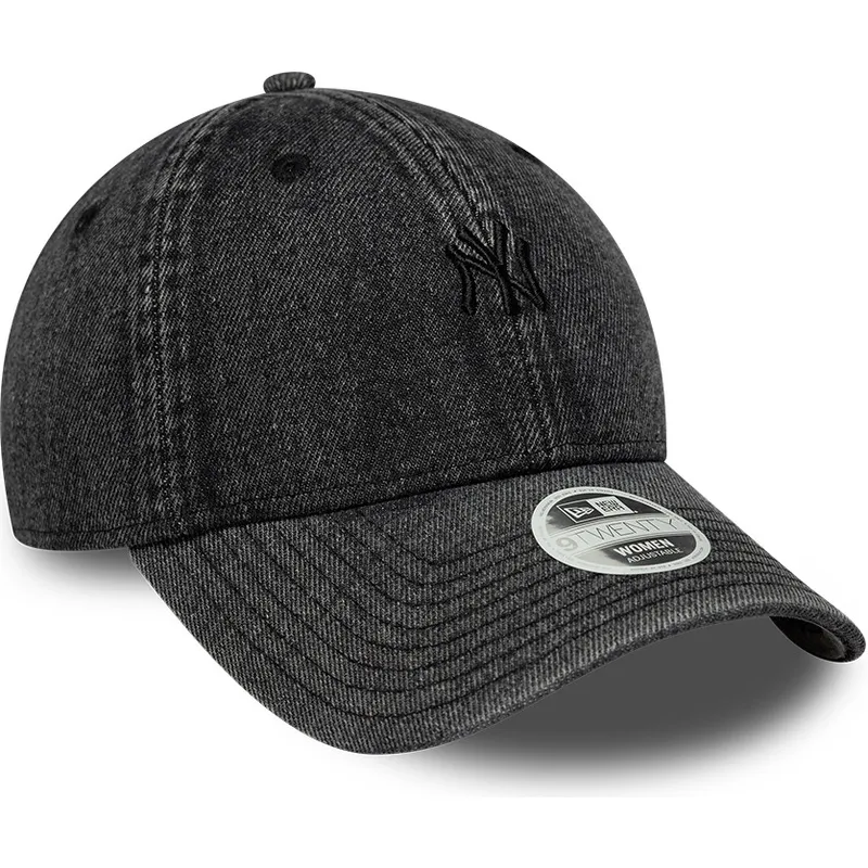 cap-izliekta-black-adjustable-strap-9twenty-denim-no-new-york-yankees-mlb-no-new-era