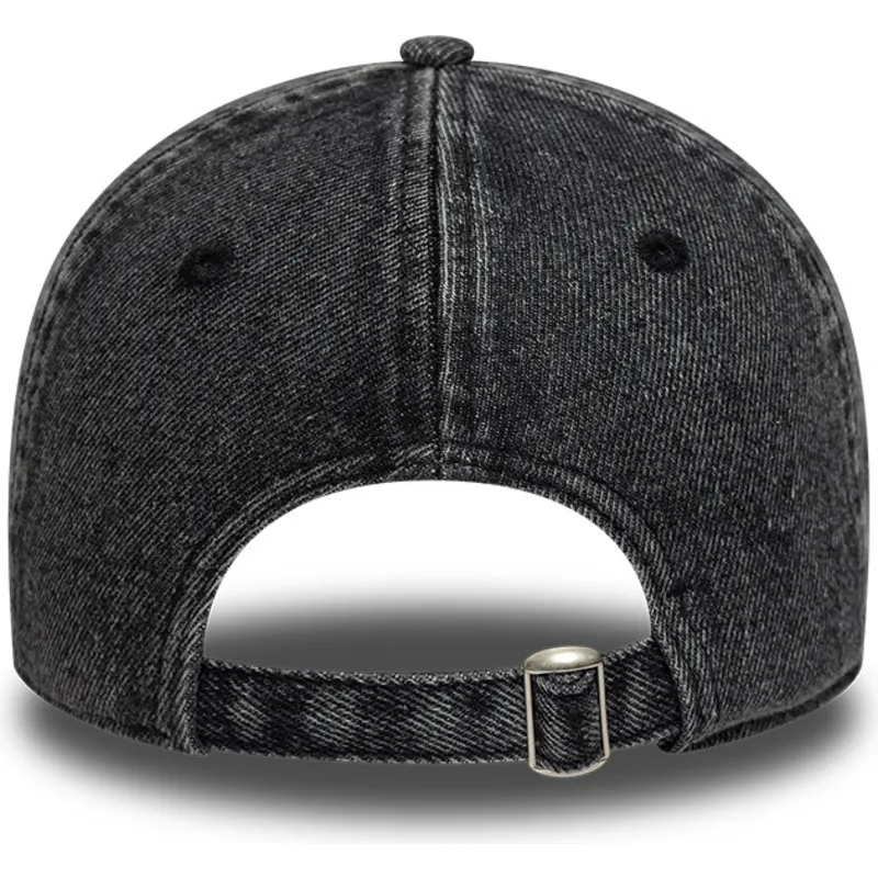cap-izliekta-black-adjustable-strap-9twenty-denim-no-new-york-yankees-mlb-no-new-era