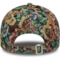 mehrfarbige-gebogene-verstellbare-damenkappe-9twenty-floral-der-new-york-yankees-mlb-von-new-era