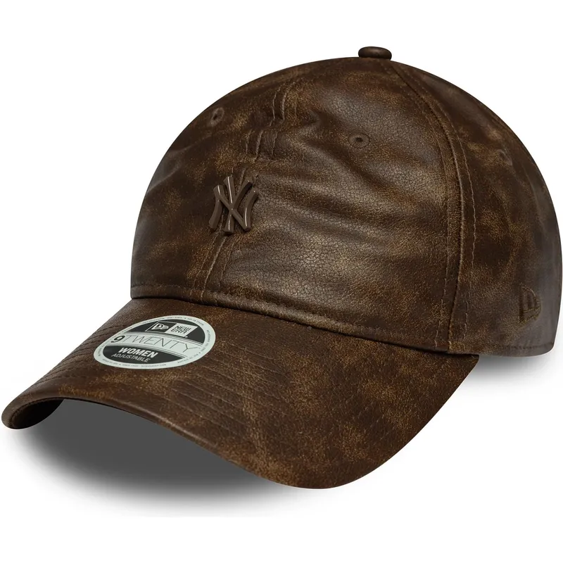 cepur-izliekta-bruns-regulejams-9twenty-worn-pu-no-new-york-yankees-mlb-no-new-era