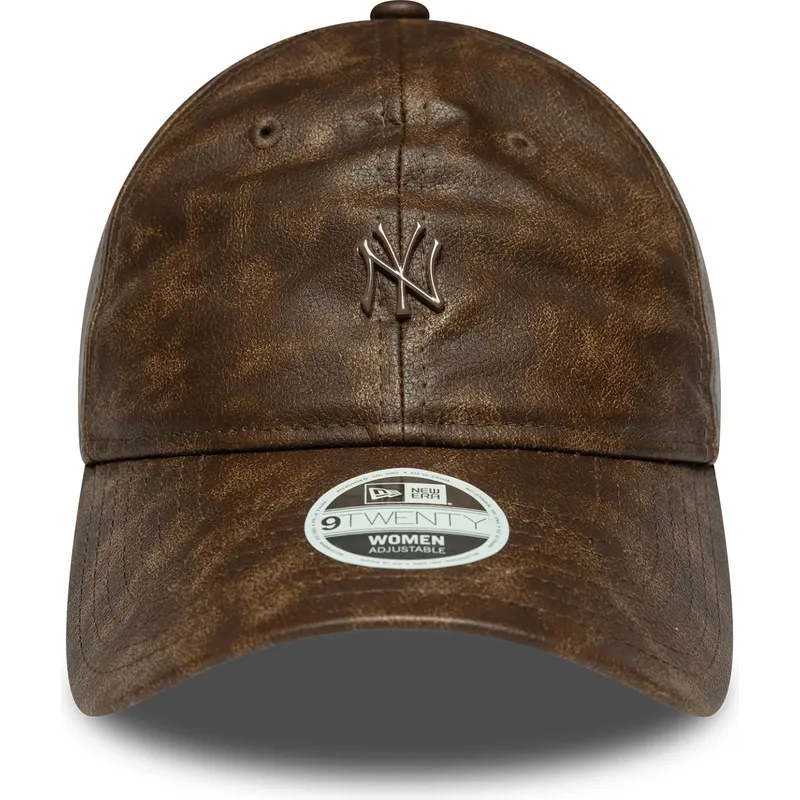 cepur-izliekta-bruns-regulejams-9twenty-worn-pu-no-new-york-yankees-mlb-no-new-era