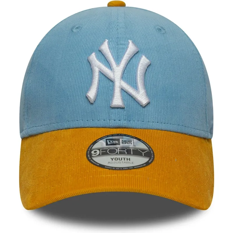 cepur-izliekta-daudzkrasains-regulejama-lente-berniem-9forty-cord-no-new-york-yankees-mlb-no-new-era
