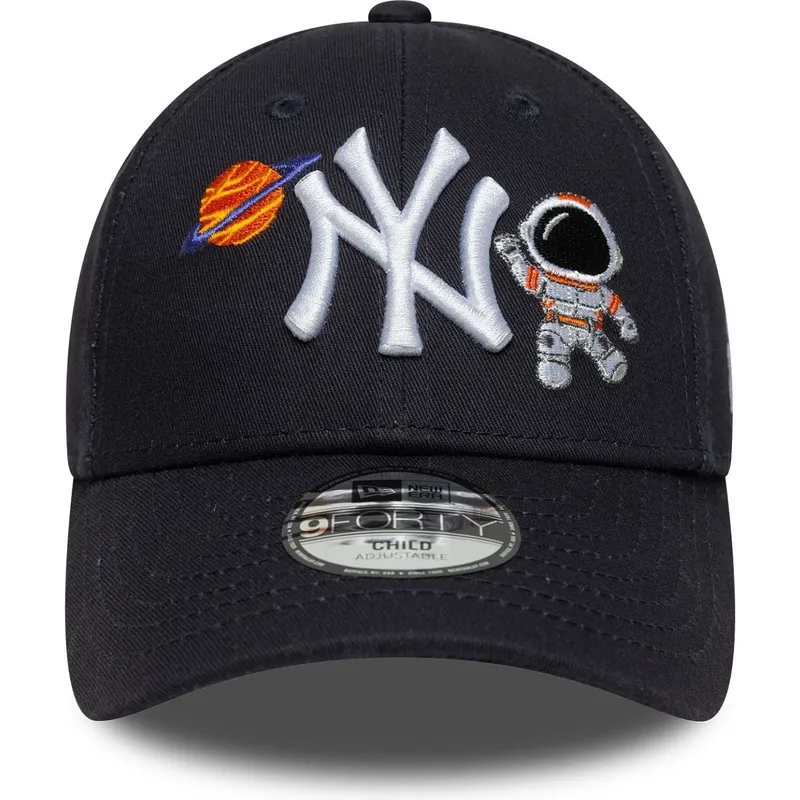 marineblaue-verstellbare-gebogene-kappe-fur-kinder-9forty-space-icon-der-new-york-yankees-mlb-von-new-era