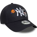marineblaue-verstellbare-gebogene-kappe-fur-kinder-9forty-space-icon-der-new-york-yankees-mlb-von-new-era