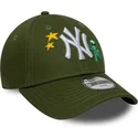 verstellbare-grune-kinderkappe-9forty-space-icon-new-york-yankees-mlb-von-new-era