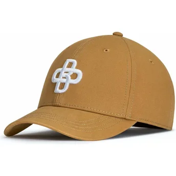 Czapka z daszkiem jasnobrązowa regulowana Baseball Peach OBL058 od Oblack