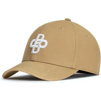 Czapka z zakrzywionym daszkiem w ciemnym beżu, regulowana Baseball Peach OBL048 od Oblack