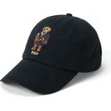 cepur-izliekta-melns-regulejams-classic-sport-holiday-bear-no-polo-ralph-lauren