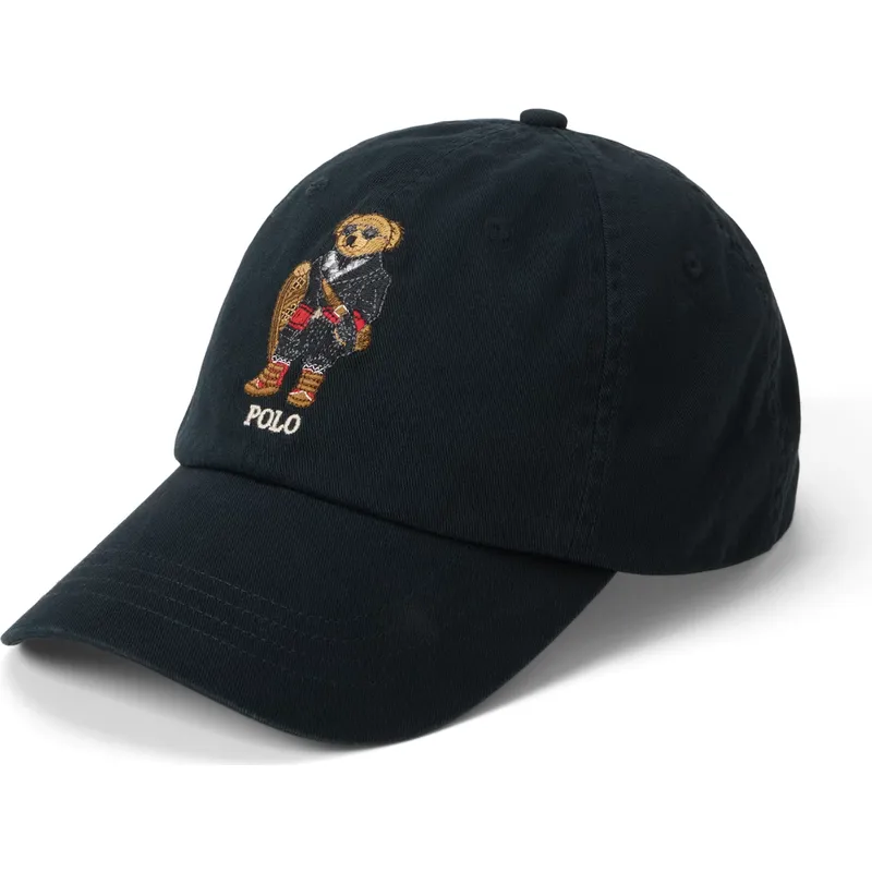 cepur-izliekta-melns-regulejams-classic-sport-holiday-bear-no-polo-ralph-lauren cepur-izliekta-melns-regulejams-classic-sport-holiday-bear-no-polo-ralph-lauren
