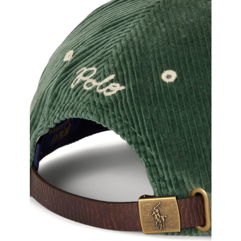 casquette-courbee-verte-ajustable-ny-patch-authentic-corduroy-polo-ralph-lauren