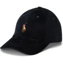 cepur-izliekta-melns-regulejams-classic-sport-corduroy-no-polo-ralph-lauren