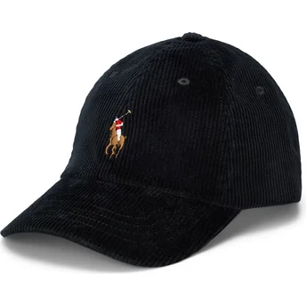Cepur izliekta melns regulējams Classic Sport Corduroy no Polo Ralph Lauren