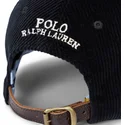 cepur-izliekta-melns-regulejams-classic-sport-corduroy-no-polo-ralph-lauren