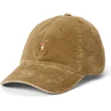 casquette-courbee-marron-claire-ajustable-classic-sport-corduroy-polo-ralph-lauren