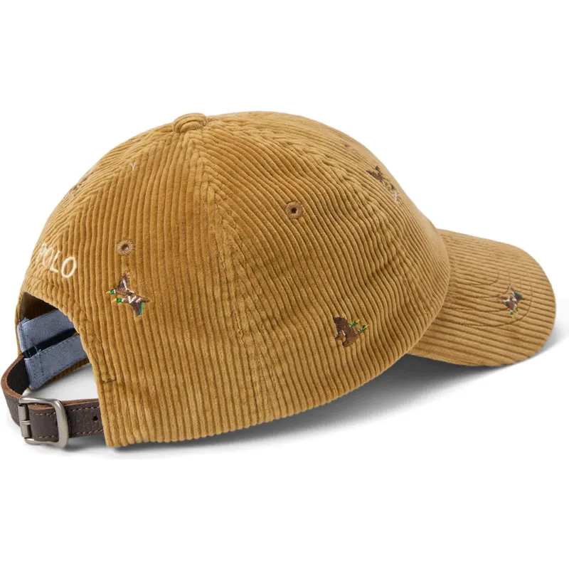 braune-verstellbare-curved-cap-classic-sport-duck-corduroy-von-polo-ralph-lauren