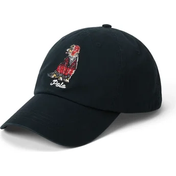 Czarna regulowana czapka z daszkiem Classic Sport Dog od Polo Ralph Lauren