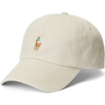 Cepur izliekta bēšs regulējams Classic Sport Stretch Cotton Twill no Polo Ralph Lauren