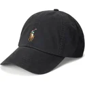 cepur-izliekta-melns-regulejams-classic-sport-stretch-cotton-twill-no-polo-ralph-lauren