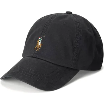 Cepur izliekta melns regulējams Classic Sport Stretch Cotton Twill no Polo Ralph Lauren
