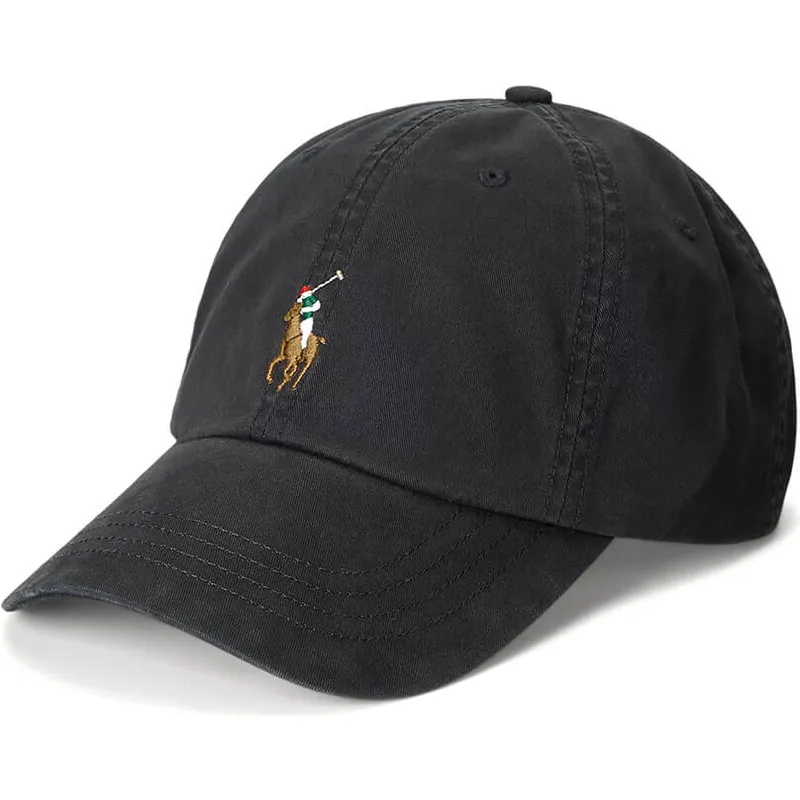cepur-izliekta-melns-regulejams-classic-sport-stretch-cotton-twill-no-polo-ralph-lauren