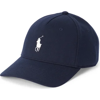 Polo Ralph Lauren Modern Double Knit Jacquard Snapback-Cap in Marineblau.