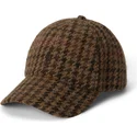 cepur-izliekta-bruns-regulejams-checked-wool-tweed-no-polo-ralph-lauren