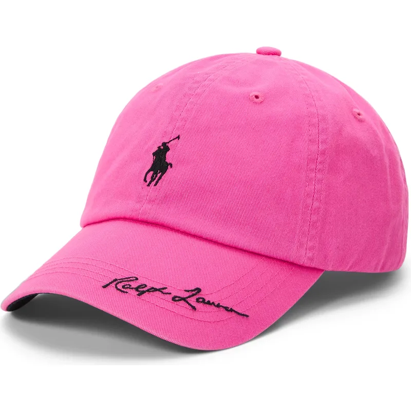 polo-ralph-lauren-curved-brim-pink-pony-twill-pink-adjustable-cap