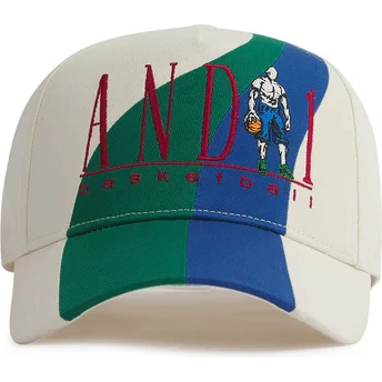 Cap izliekta beige snapback no AND1