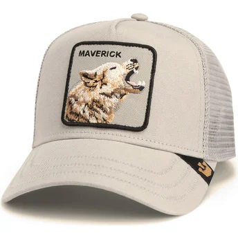 Gorra trucker gris lobo Maverick Howling In Harmony Core Canvas The Farm de Goorin Bros.