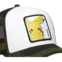 capslab-pokemon-pikachu-pkm6-ele-weisse-und-schwarze-trucker-kappe