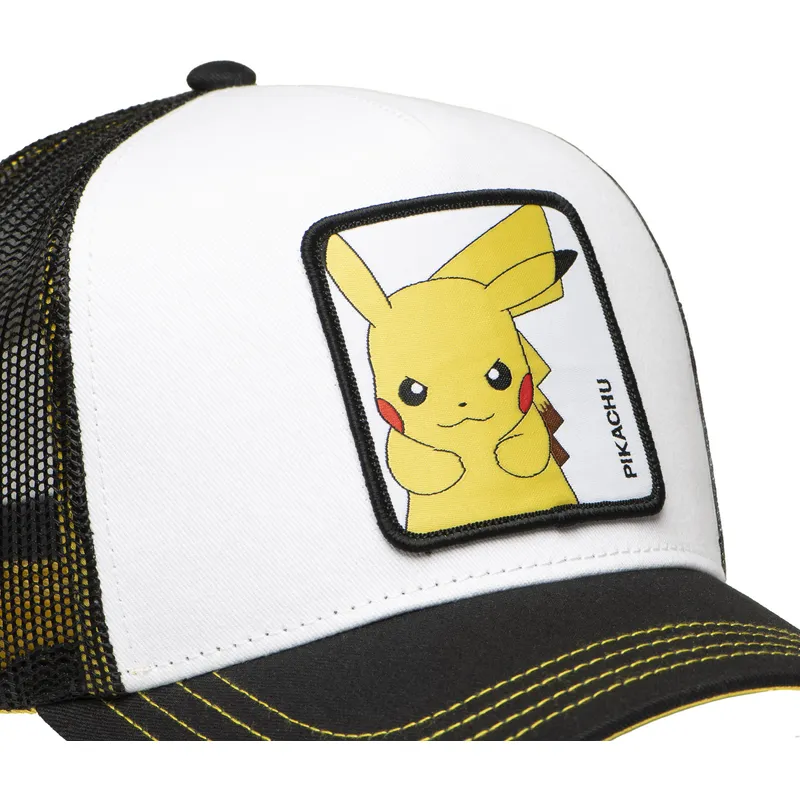 gorra-trucker-blanca-y-negra-pikachu-pkm6-ele-pokemon-de-capslab