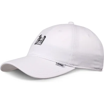 Djinns Curved Brim LoveMeNot White Adjustable Cap