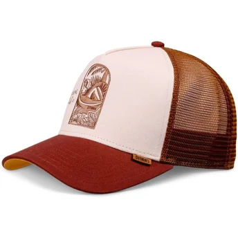 Cepur izliekta truckeris brūns snapback Do Nothing Club HFT DNC Bathing Girl no Djinns