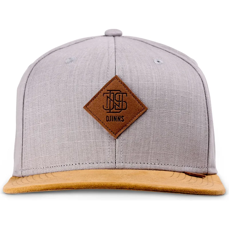 graue-und-braune-flatcap-snapback-linen-2015-von-djinns