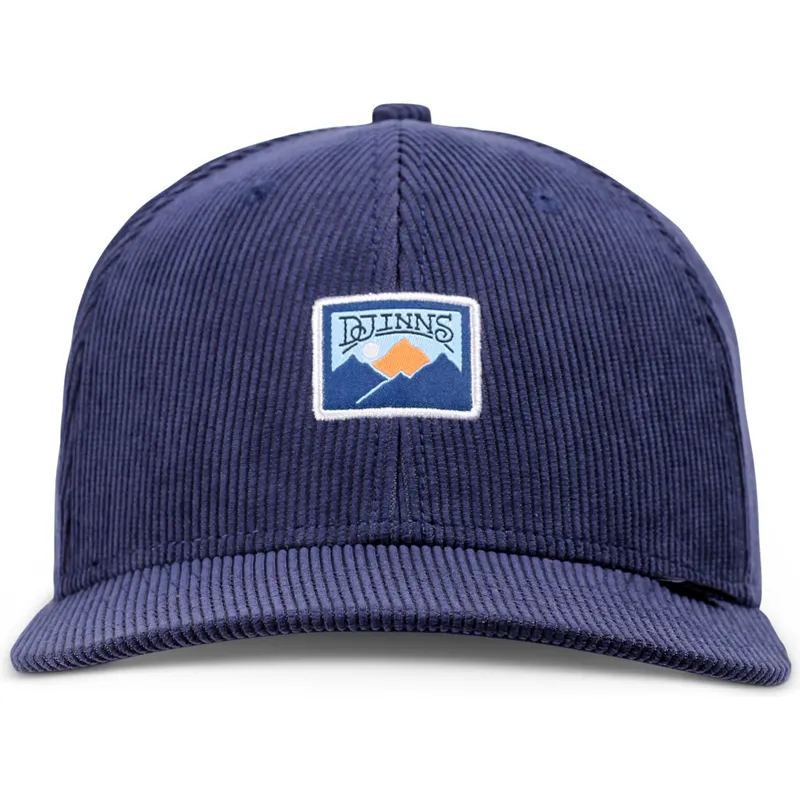 casquette-courbee-bleue-marine-snapback-truefit-cord-mountains-djinns