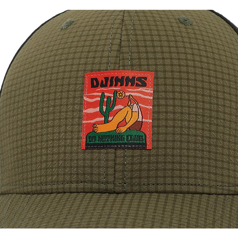 casquette-courbee-verte-et-noire-ajustable-truefit-resting-man-djinns