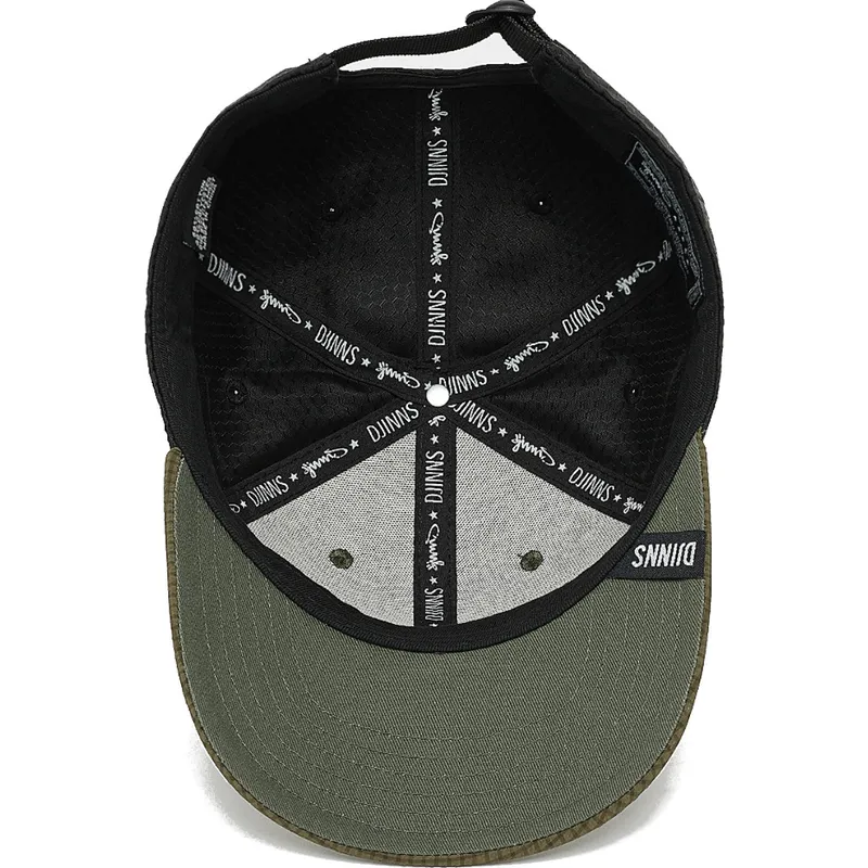 casquette-courbee-verte-et-noire-ajustable-truefit-resting-man-djinns