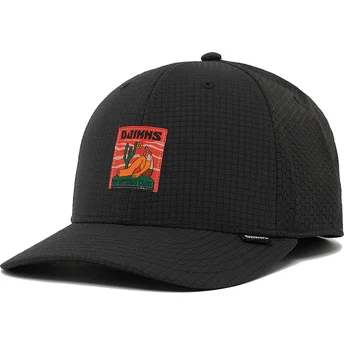 Schwarze verstellbare Curved Cap TrueFit Resting Man von Djinns