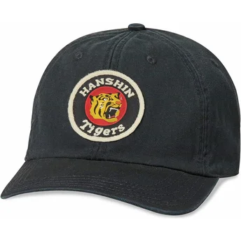 Schwarze verstellbare Curved Cap Hanshin Tigers Hepcat von American Needle