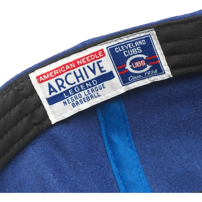 cap-izliekta-blue-adjustable-strap-no-cleveland-cubs-mlb-no-american-needle