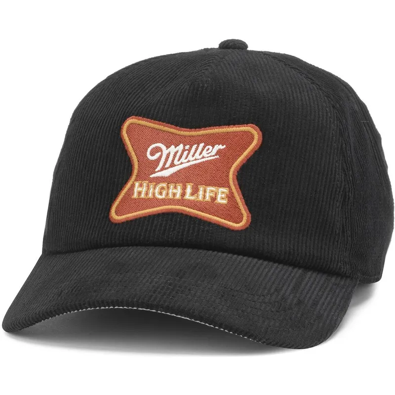 casquette-courbee-noire-snapback-miller-high-life-roscoe-cord-american-needle