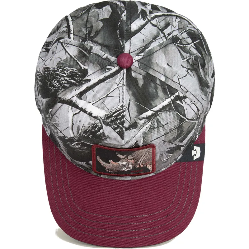 cepur-izliekta-sarkans-snapback-tuff-camo-desaturated-camo-the-farm-no-goorin-bros