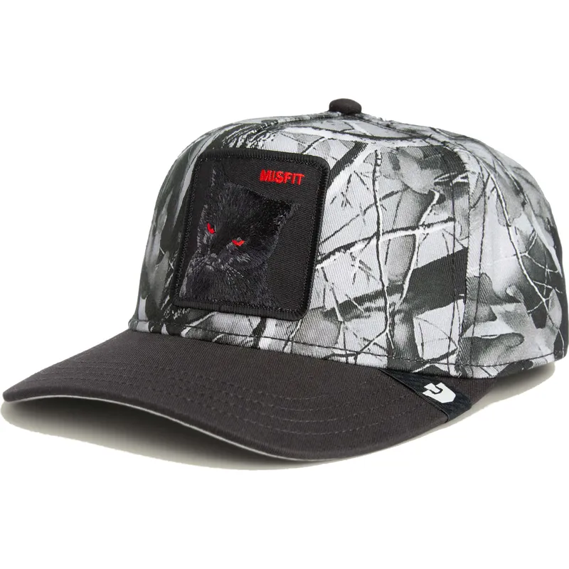 gorra-curva-negra-snapback-gato-misfit-camo-desaturated-camo-the-farm-de-goorin-bros