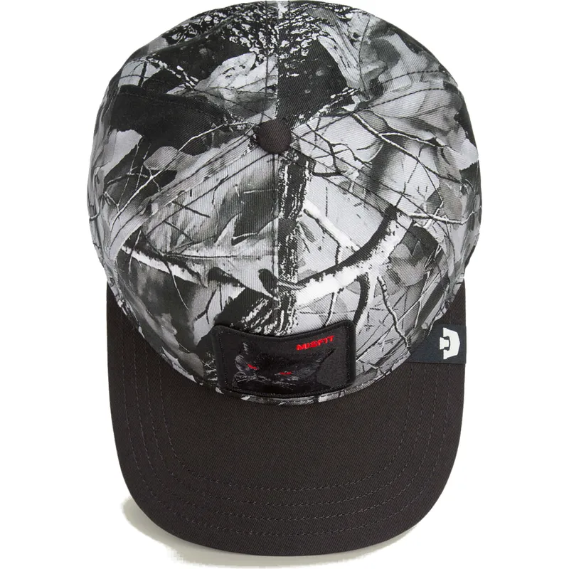 cepur-izliekta-melns-snapback-gato-misfit-camo-desaturated-camo-the-farm-the-farm-no-goorin-bros