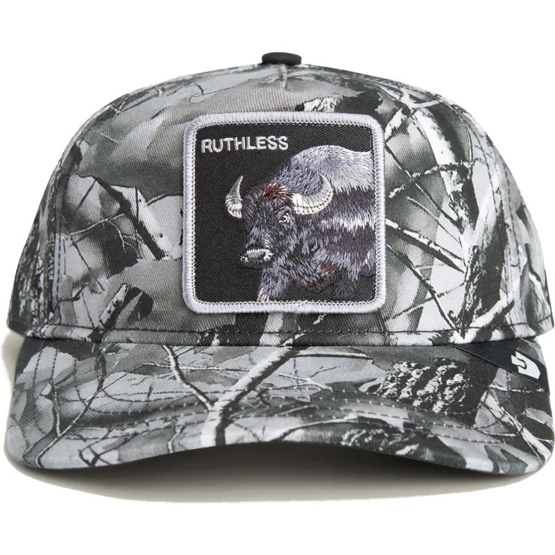 casquette-courbee-camouflage-snapback-buffle-ruthless-camo-desaturated-camo-the-farm-goorin-bros