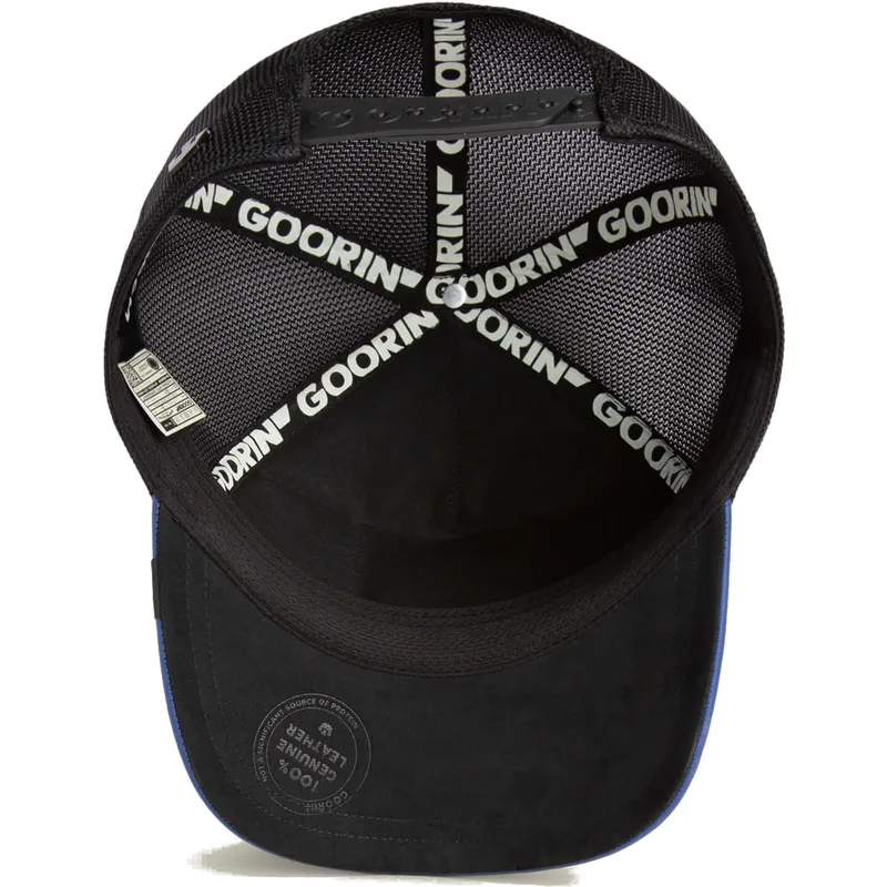 casquette-trucker-bleue-et-noire-cheval-lfg-stallion-pre-game-seasonal-the-farm-goorin-bros