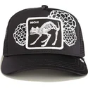 casquette-trucker-noire-chat-dia-de-michi-dia-de-los-muertos-the-farm-goorin-bros