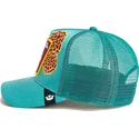 casquette-trucker-bleue-flamant-dia-de-pancho-dia-de-los-muertos-the-farm-goorin-bros