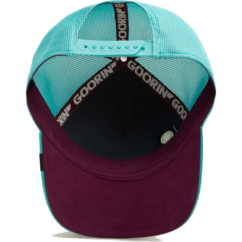 casquette-trucker-bleue-flamant-dia-de-pancho-dia-de-los-muertos-the-farm-goorin-bros