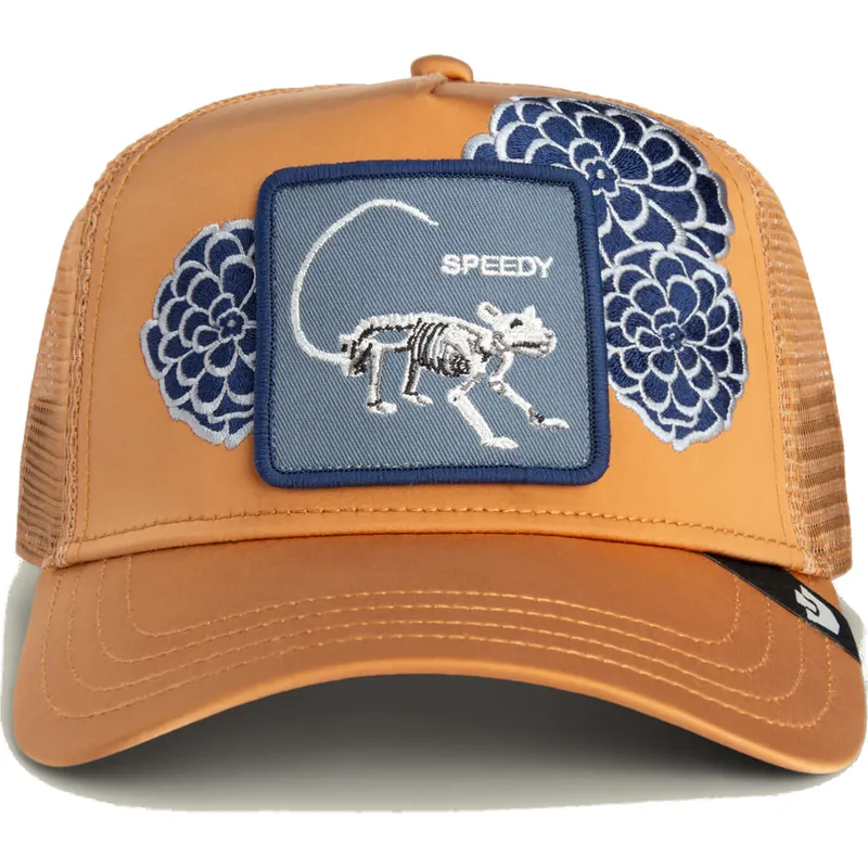 cepur-izliekta-truckeris-bruns-snapback-dia-speedy-dia-no-los-muertos-the-farm-no-goorin-bros